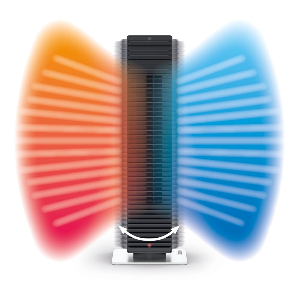 Paul. Two in One Fan Heater and Cooler with Adaptive Heat Technology and Cleanable Filter.