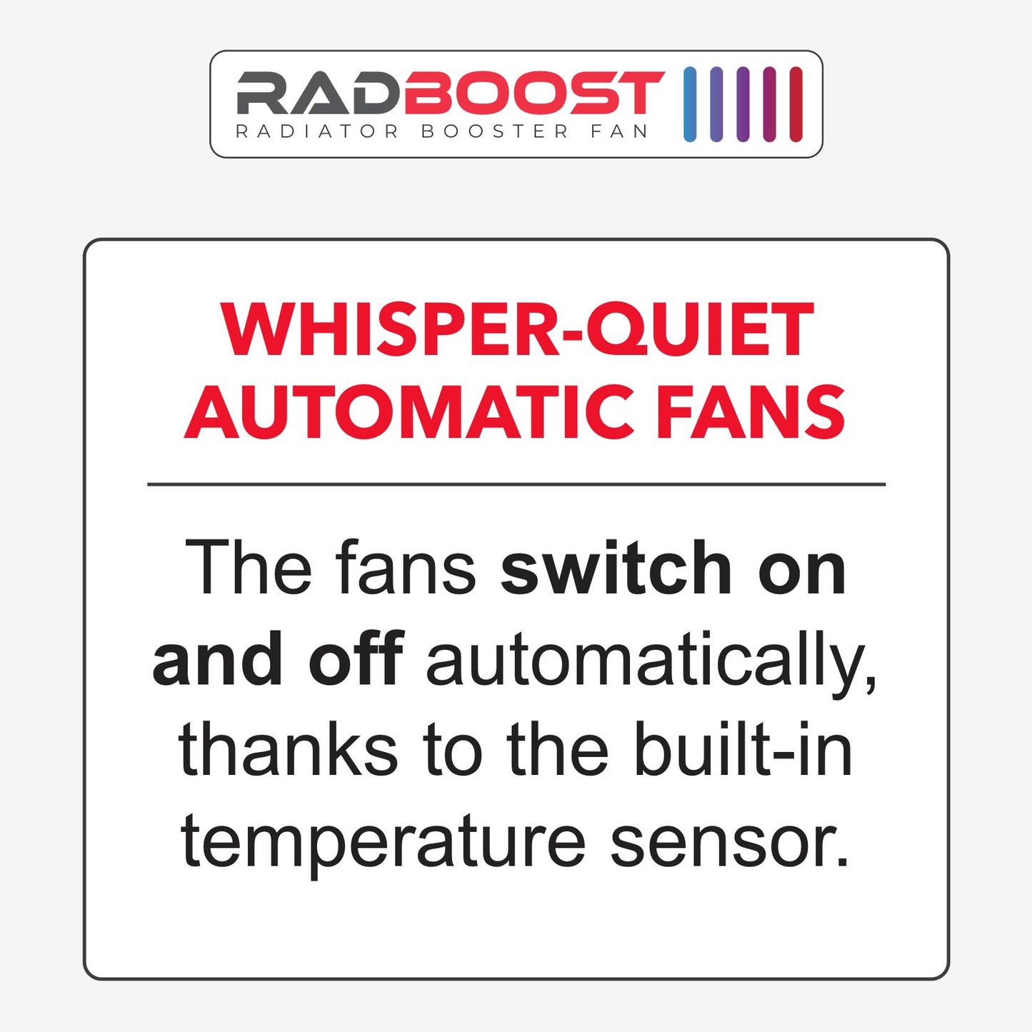 Radboost Radiator Booster Fan - Extension Set.
